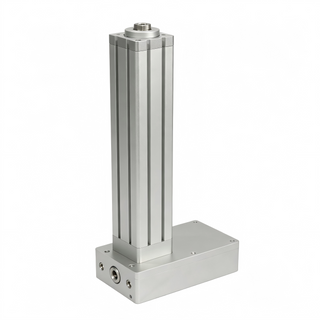 Cilindro elétrico linear industrial Z20, atuador vertical de perfil de alumínio com base quadrada, conector M24x1.5 para equipamentos de automação