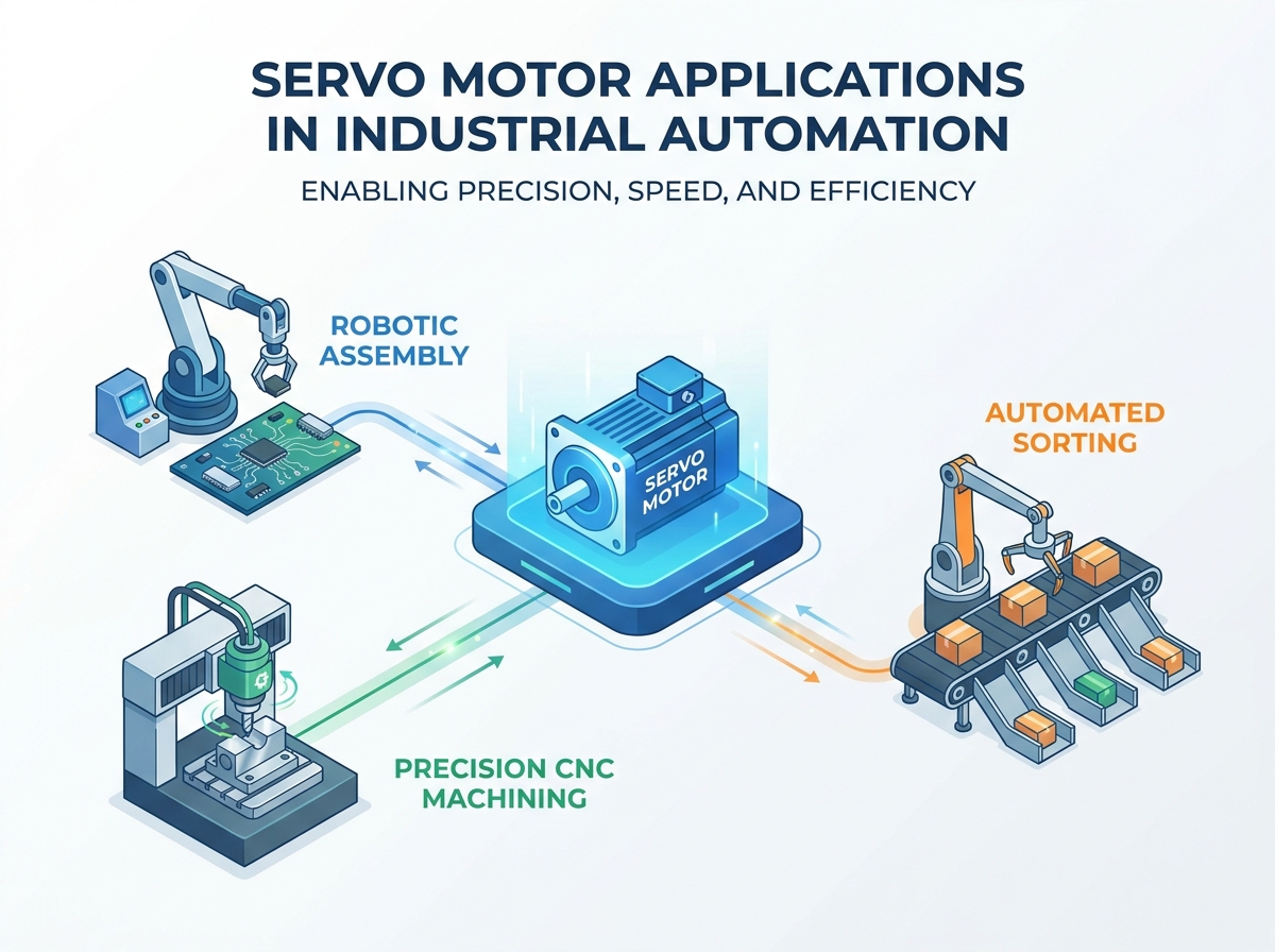 Aplica&ccedil;&otilde;es de servomotores em ambientes de automa&ccedil;&atilde;o industrial