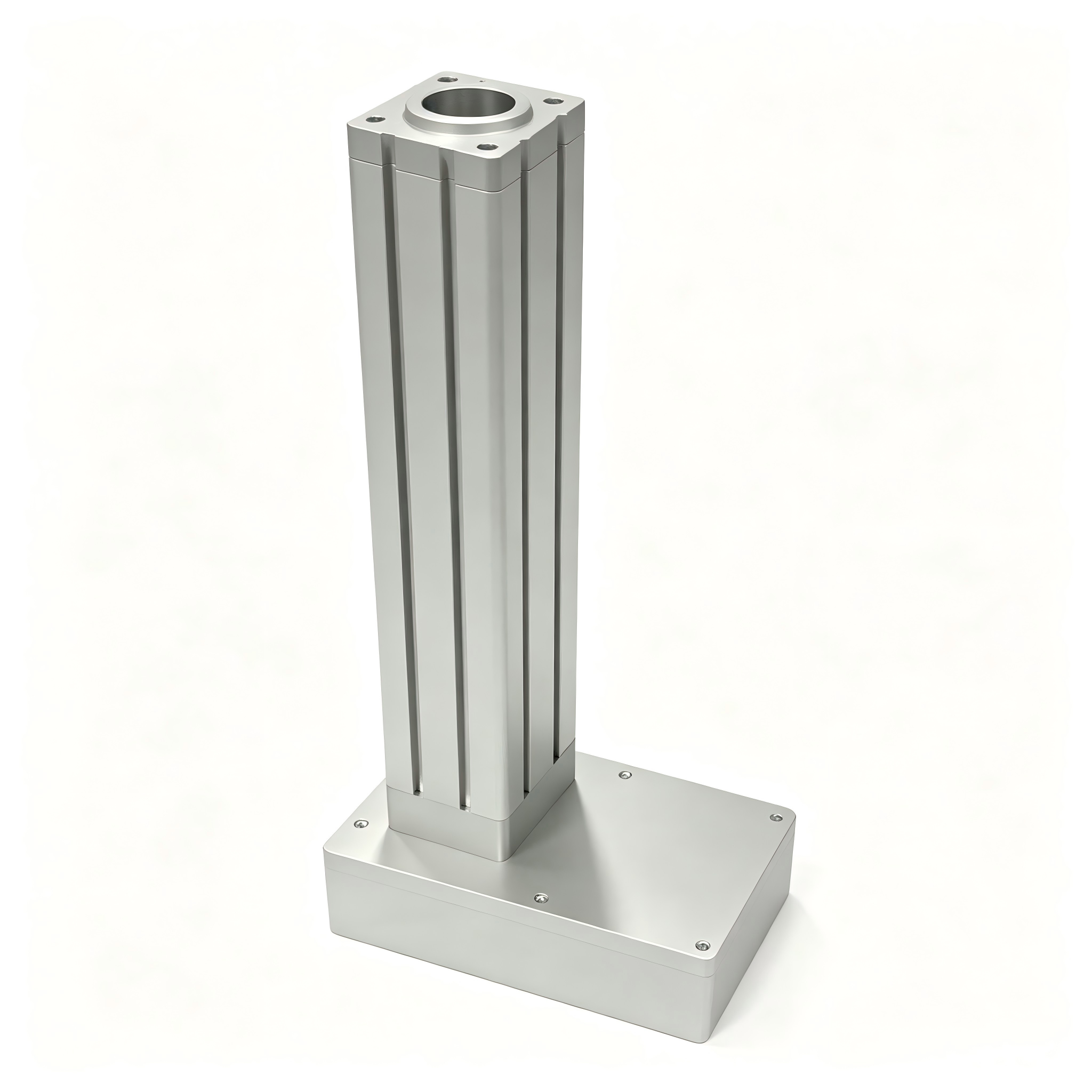 Cilindro elétrico linear industrial Z20, atuador vertical de perfil de alumínio com base quadrada, conector M24x1.5 para equipamentos de automação