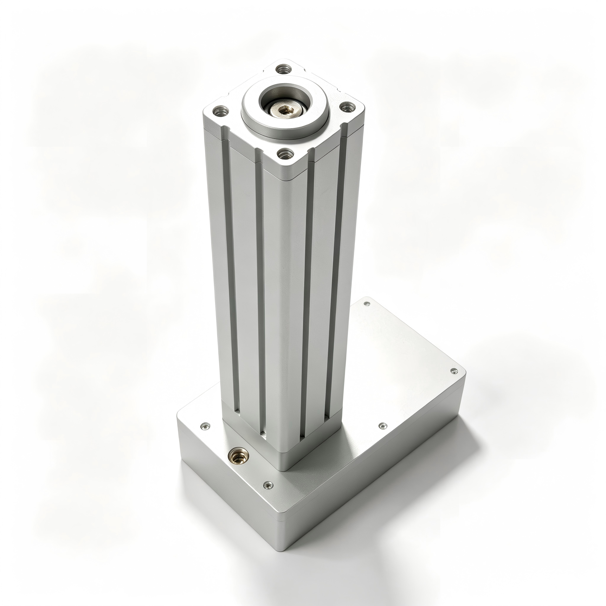 Cilindro elétrico linear industrial Z20, atuador vertical de perfil de alumínio com base quadrada, conector M24x1.5 para equipamentos de automação